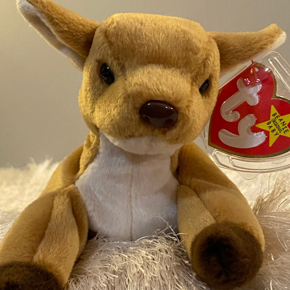 RARE Ty Beanie Baby WHISPER 🦌 the deer w/ ERRORS ✿❀✿❀✿❀